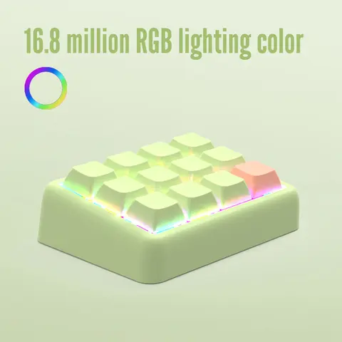 12-клавишная игровая клавиатура RGB Программируемая клавиатура с возможностью горячей замены Проводная одноручная клавиатура для работы и игр