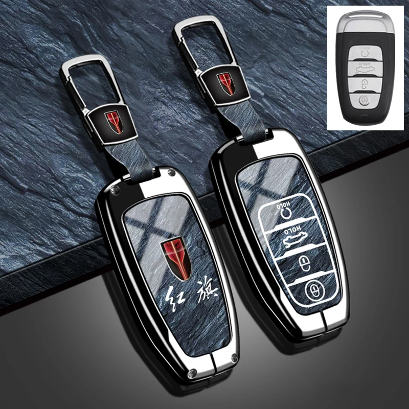 

Для FAW Hongqi H5 E-HS9 H9 HS9 HS5 HS7 цинковый сплав TPU камень узор новый модный чехол для ключей от автомобиля защитный брелок аксессуары