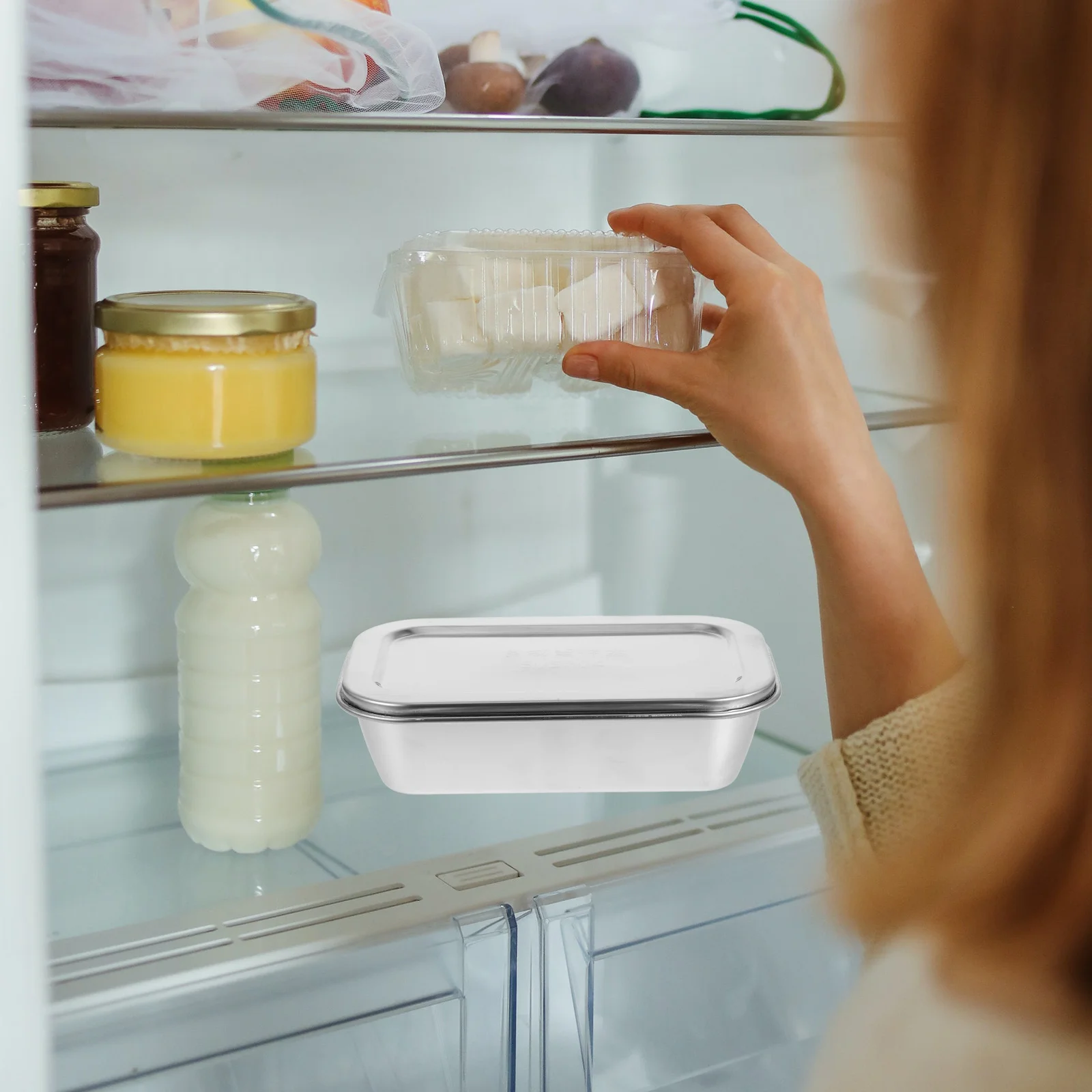 Коробка для мороженого из нержавеющей стали чашка блюдо конфет контейнеры