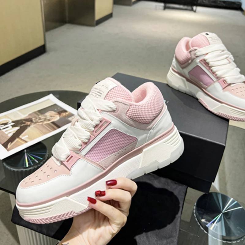

SOLI2 Breathable New women casual shoes Cowhide Running Sports Shoes Women Shoes Thick Soled Tennis S15130-S15139