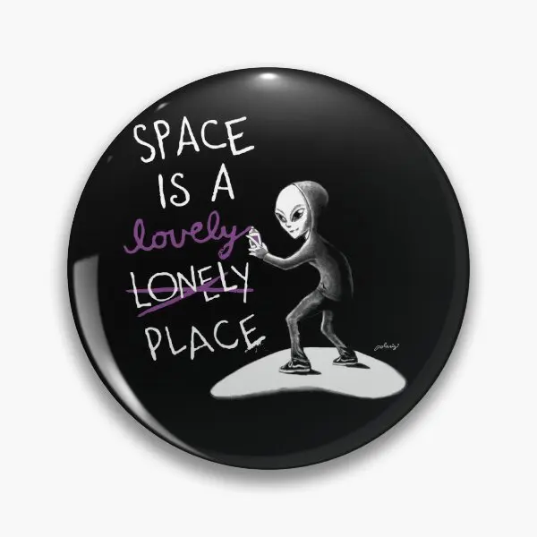 Пространство-это прекрасное место мягкая булавка для пуговиц Женский
