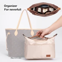 nylon insert bag organizer for neverfull pm mm luxury handbag liner travel inner purse portable makeup cosmetic bags shaper