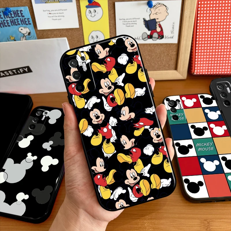 

New Disney Mickey Minnie Mouse Case For Xiaomi Redmi Note 11 11T 11S 10 10S 10T Pro For Redmi Note 11 10 5G Phone Case Carcasa