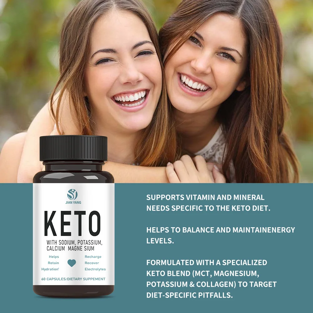 

60 Pills Ketone capsules support the vitamin mineral requirements specific keto diet helping balance maintain energy levels