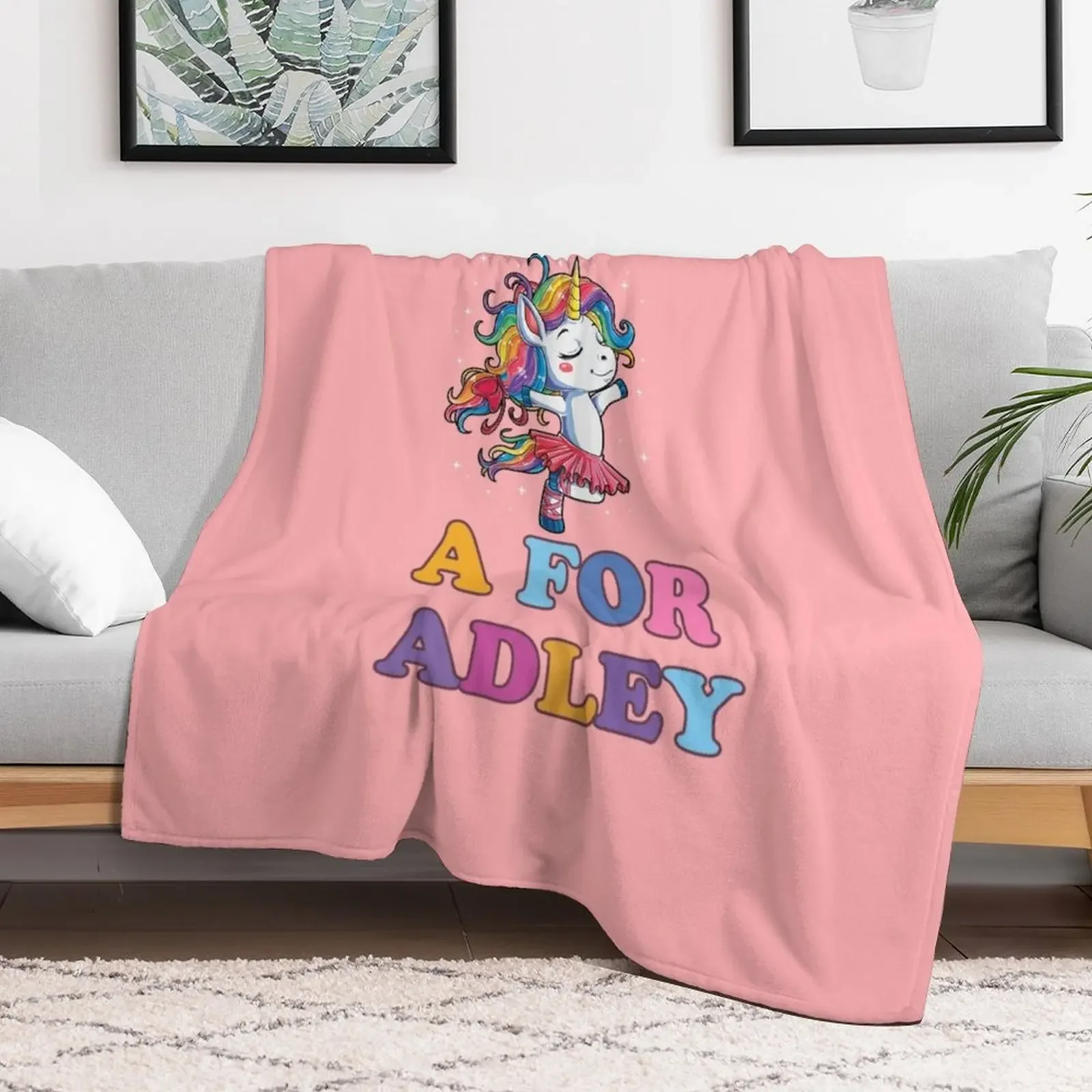 Одеяло Adley's Playspace: A For Adley Unicorn Dancing милое одеяло декоративные покрывала одеяла