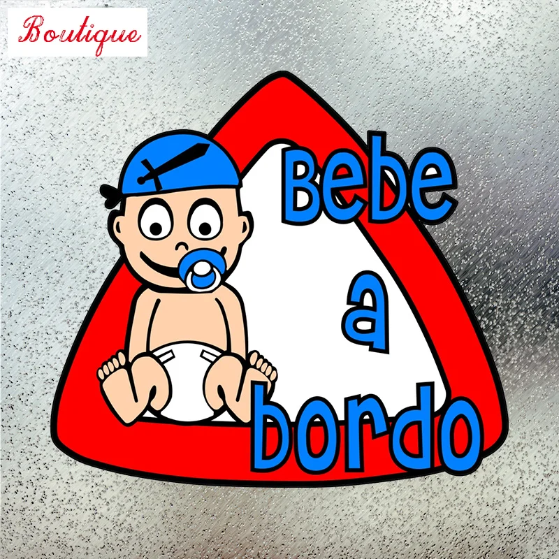 

16.4x15cm Spanish car baby color car flavor sticker modeling detachable decal, personalized diesel car motorcycle decoration