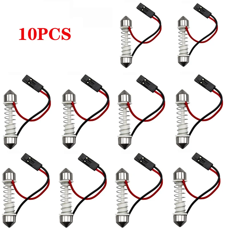 

10pcs T10 Ba9s T4w Festoon Connector Wire Cables For All Car Led Panel Dome Light accessories Socket Harness Plugs Pin Adapter