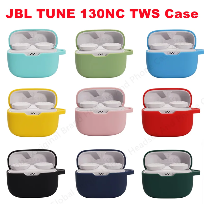 Для беспроводных наушников JBL TUNE 130NC TWS мягкий силиконовый защитный чехол
