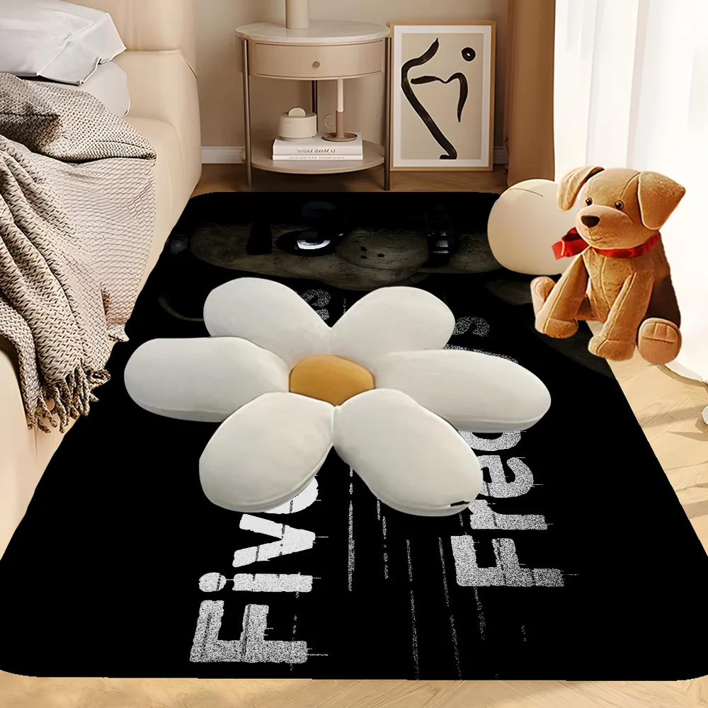 FNAF F-Five N-Nights at-Freddys Door Mat Kids Room Bedroom Decoration Balcony Anti-Slip Doormat Living Area Rug