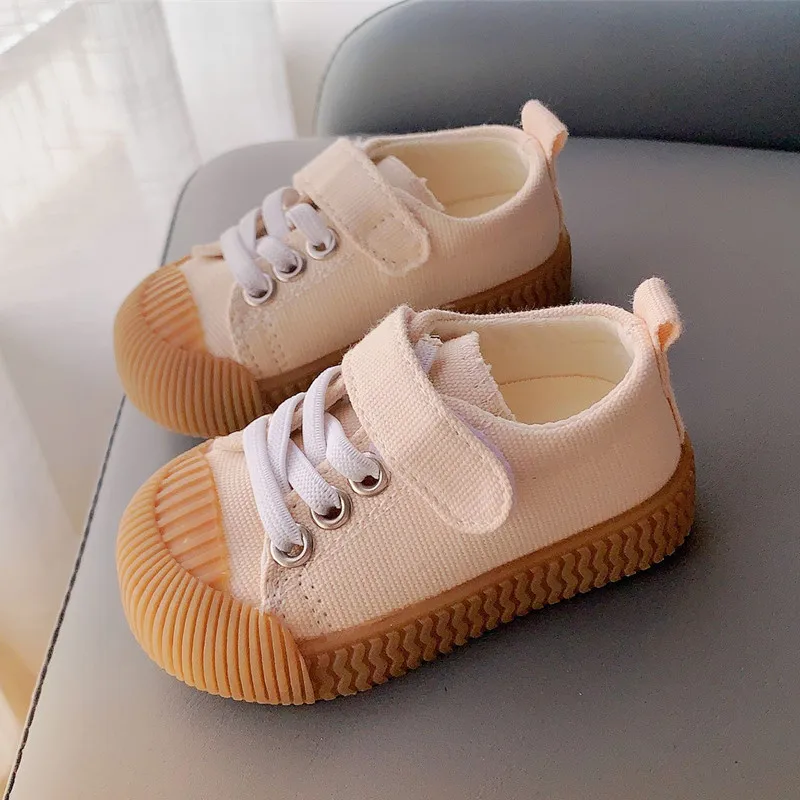 New Baby's Casual Shoes Comfortable Quality Fabric Shoes Fashion Candy Color Sneakers Spring Outside Travel Canvas 1-3 Years Old enlarge