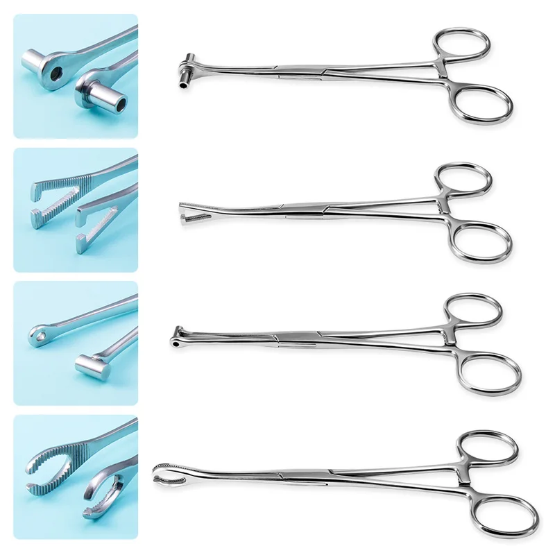 

1PC 316L Surgical Steel Septum Tragus Ear Piercing Forceps Semi-Closed Safety Body Piercing Tweezers Pliers Jewelry Clamps Tool
