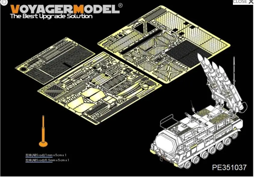 

Voyager PE351037 1/35 Modern Russian 9K37M2 BUK-M2 Air Defense Missile System Upgrade Set (for Panda PH35034)