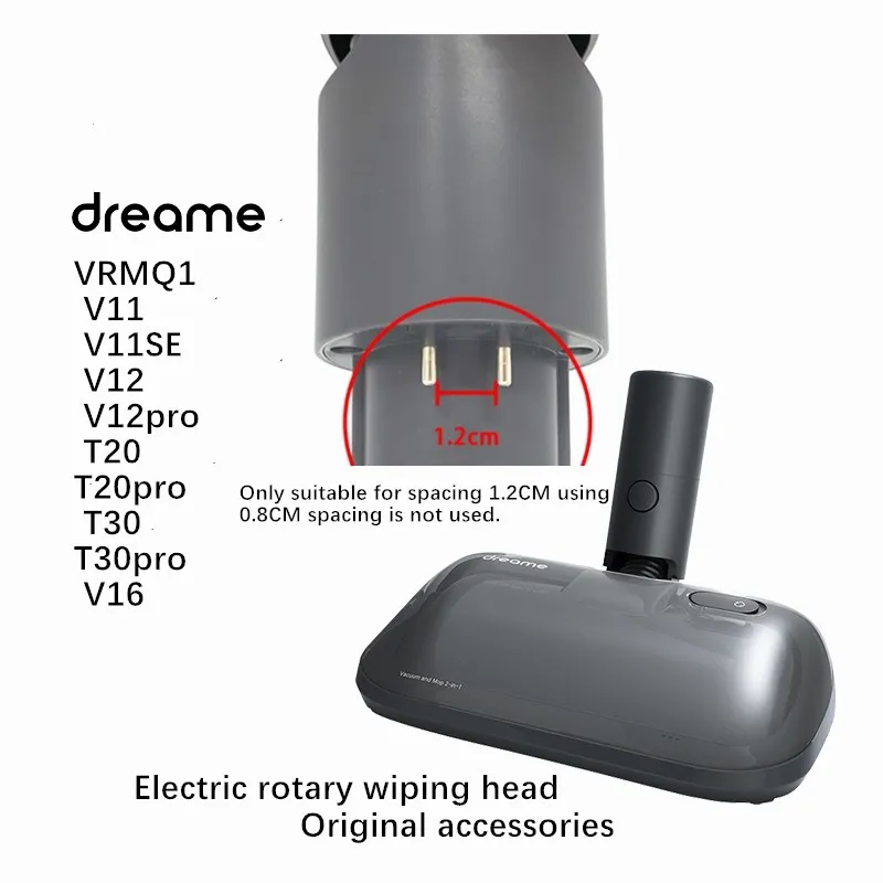 

ORIGINAL Rotating Dual-mopping brush head for Dreame V11 V12/V12 Pro V16 Dreame T20 T30 Vacuum cleaner accessories