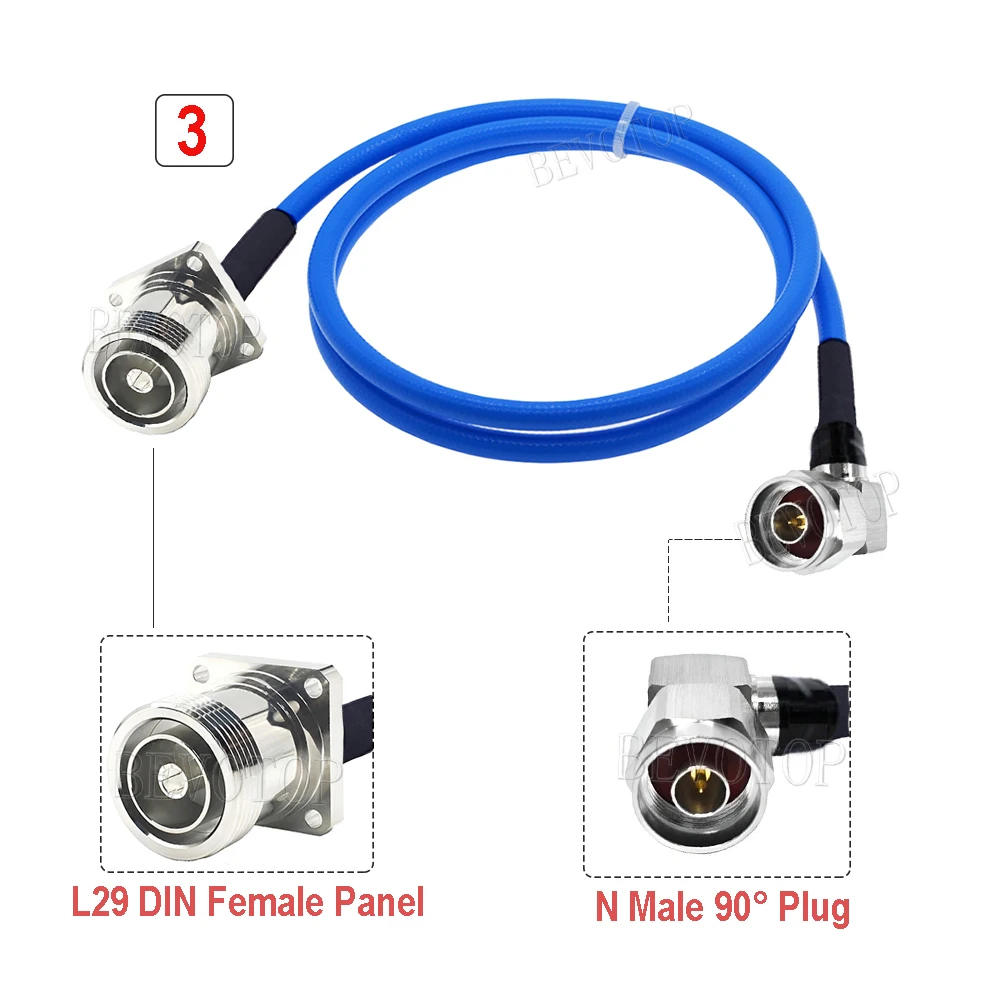 RG401 50-5 Кабель типа N с вилкой папа до L29 DIN мама Высокочастотный кабель низкими