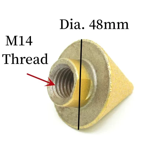 M14 Diamond Chanfread Router Bits Dia 38 mm Tile Cutter Cutter Marble Béton Hol Sci des couronnes de forage de maçonnerie