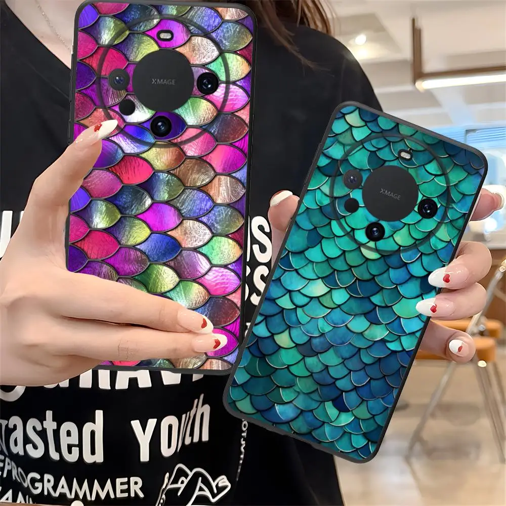 Фото Чехол для телефона с рисунком русалки для Huawei Mate 60 50 40 30 20 10 Pro Plus Lite E 5G, мягкий противоударный чехол из ТПУ №5