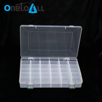 onetoall 1 pc 272mm 36 compartments artificial fishing lure hook storage case hard soft bait portable gear tackle tool box set