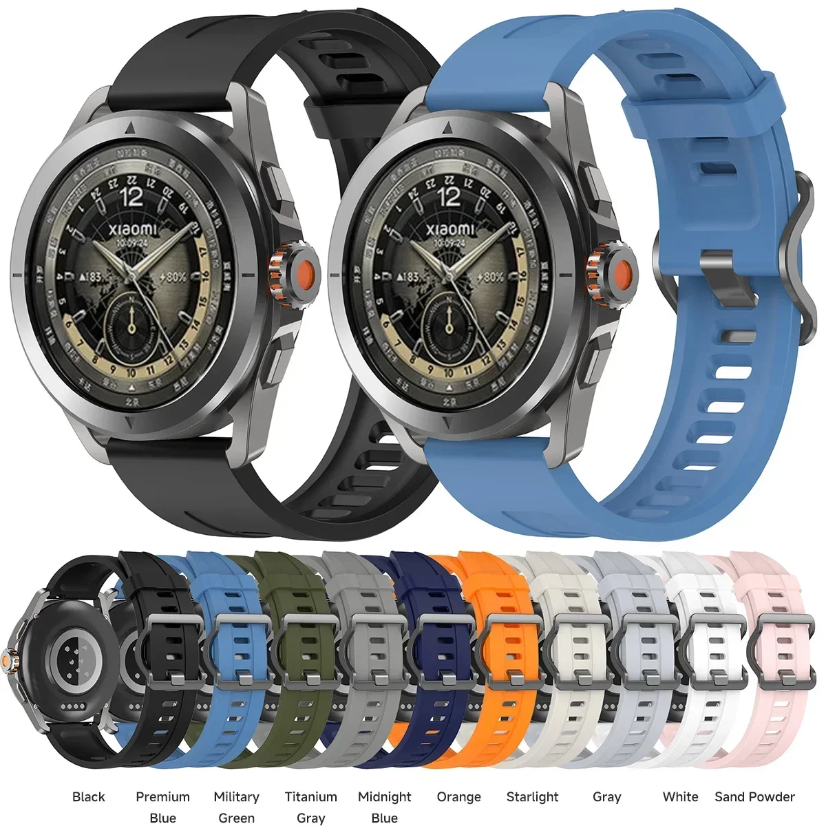 Оригинальный ремешок для Xiaomi Watch S4 Sport 2 Pro 22 мм силиконовый умный браслет на