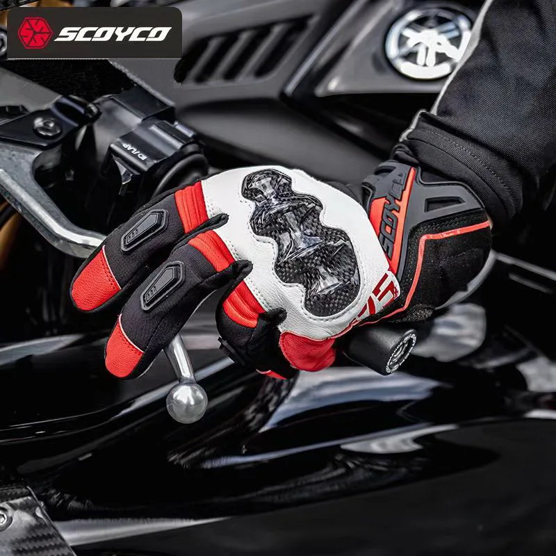 Зимние мужские женские водонепроницаемые мотоциклетные перчатки SCOYCO аксессуары