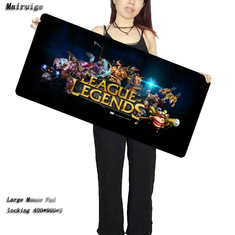 

Игровой коврик для мыши Mairuige, бесплатная доставка, большой игровой коврик для мыши LOL с застежкой по краям, игровой Настольный коврик для игр...
