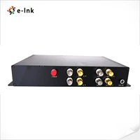 4 channel hd sdi video over fiber converter extender for broadcasting with rs485 reverse data fc connector single mode 20km