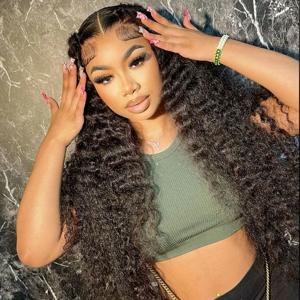 Парик фронтальный с глубокой волной 13x6 hd парик из натуральных волос на сетке