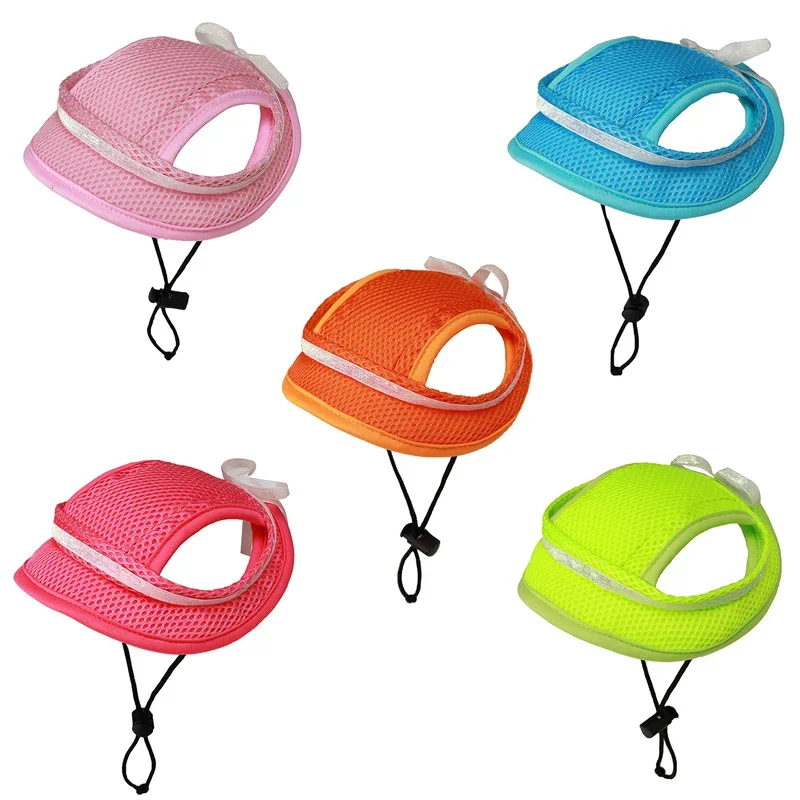 Летняя женская шляпа с отверстиями для ушей круглым козырьком сетчатая дышащая