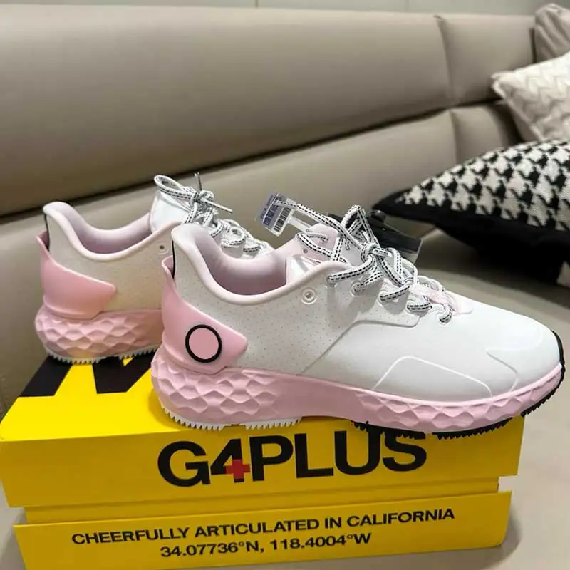 

Новинка G4, женские туфли для гольфа, уличные Нескользящие Водонепроницаемые кожаные туфли