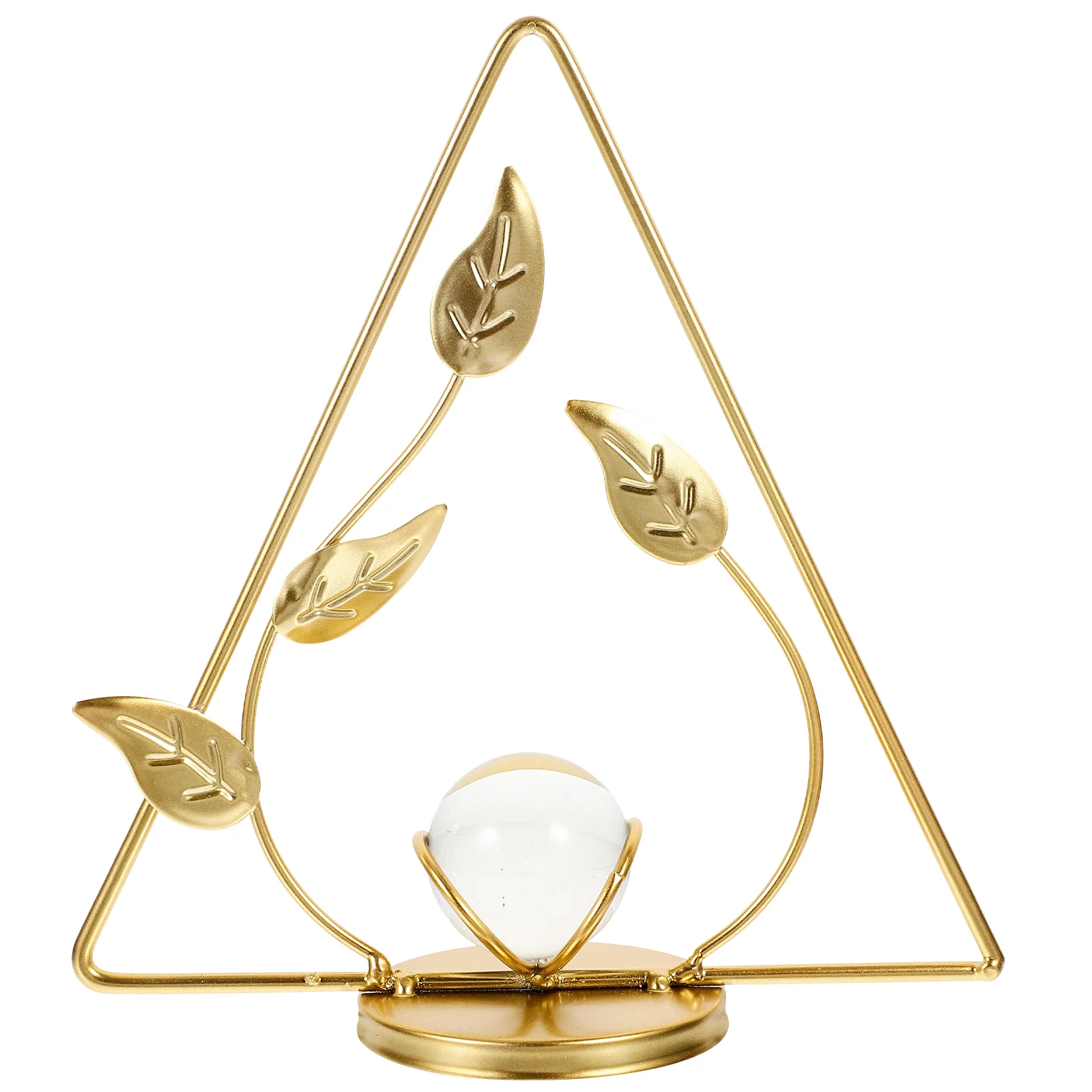 

Home Decorations Leaf Decoration With Crystal Ball Office Gold Decoration Party Desktop Ornament