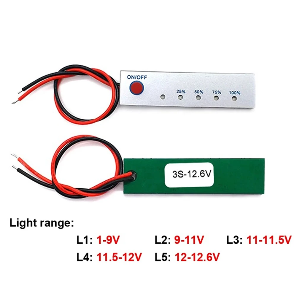 

3S Lithium Battery Capacity Test Panel Display Indicator Board For Electric Tool For Reverse Converter Lithium Battery Power Tip