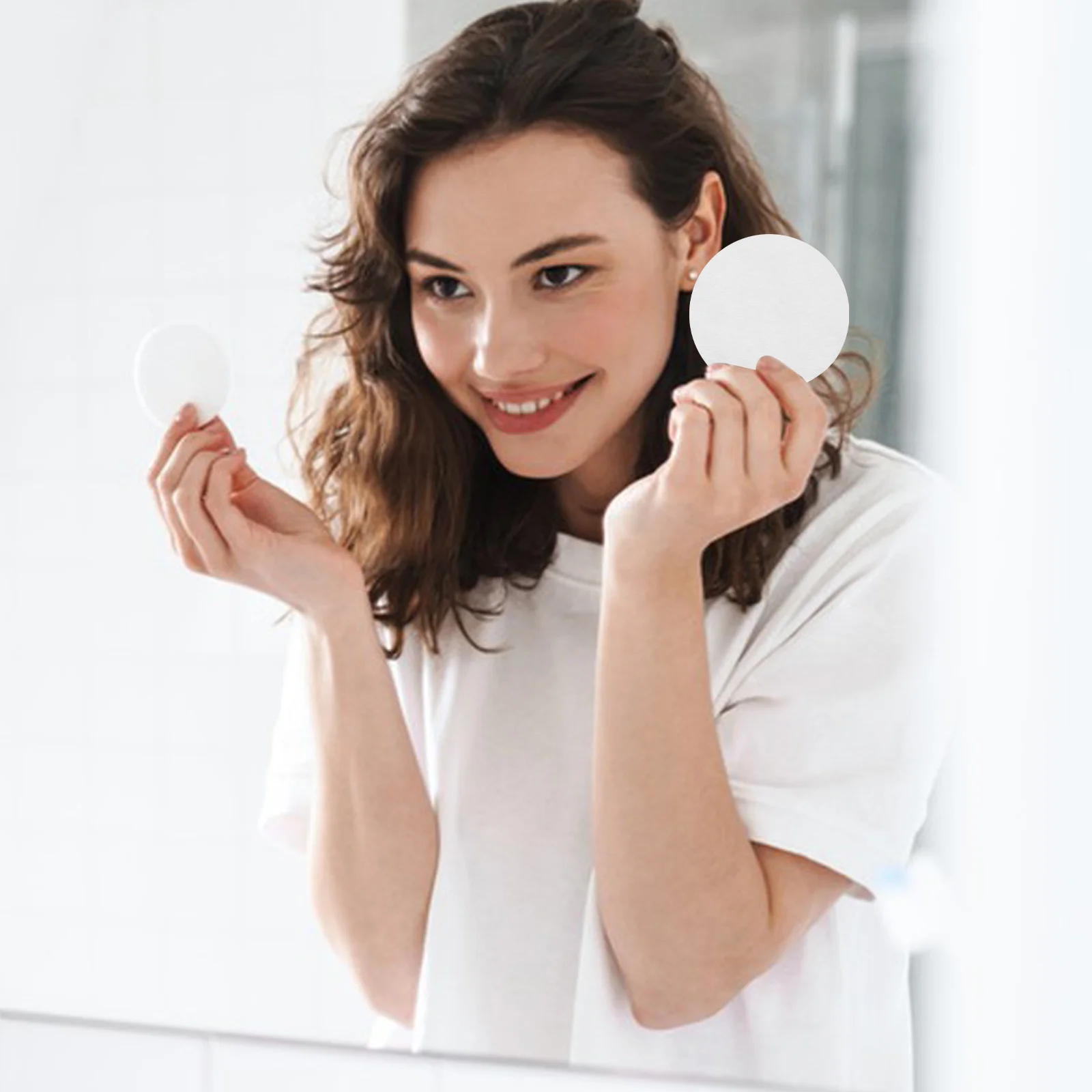 200 шт. марлевые подушечки для снятия макияжа салфетки лица нетканые очищающие