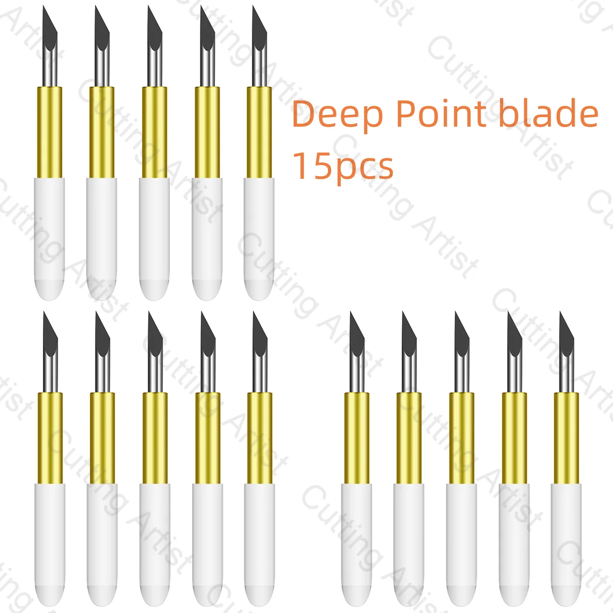 

15 шт. в диаметре 2 мм глубокое лезвие для Cricut Maker 3 Explore 3 Air 2 фигуры Cameo 4 Sharp Cutter