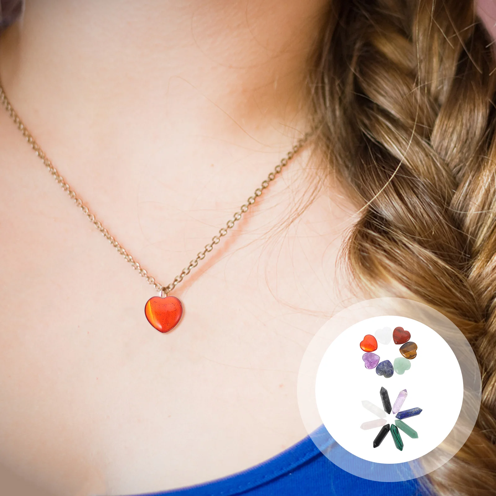 

Crystals Crystal Stoneschakragemstone Heart Hexagonal Gemstonesenergy Shaped Pendant Charm Meditation Rose Stone Worry Feng