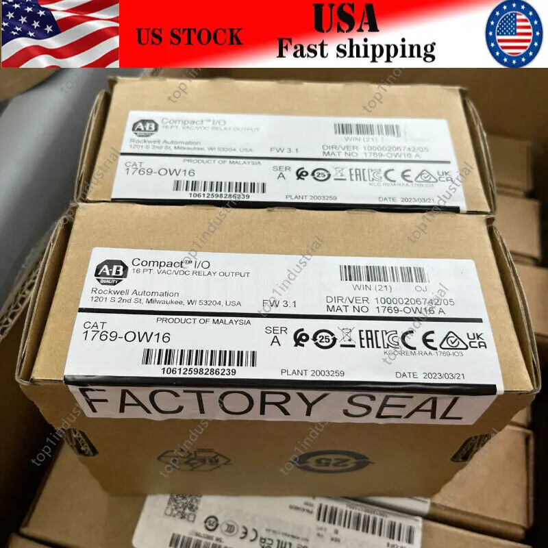 

New Factory Sealed AB 1769-OW16 SER A CompactLogix Relay Output Module 1769OW16