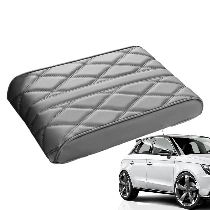 

Car Center Console Leather Pad Car Leather Protector Cover Pad Car Armrest Seat Box Cover Protector With Memory Foam Waterproof