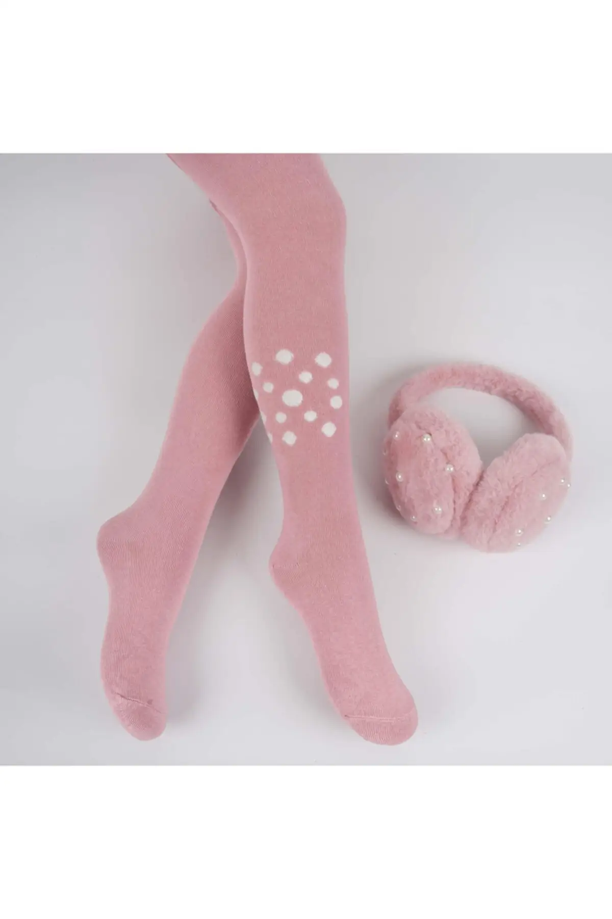 

Misella headset cotton girl pantyhose cotton socks pink single underwear