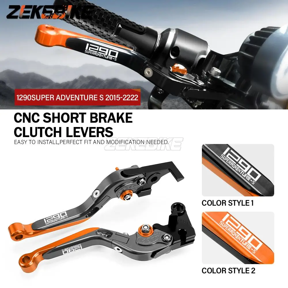 

FOR 1290 SUPER ADVENTURE S 2015-2019 2020 Motorcycle Hand Brake Clutch Adjustable Levers Handle Folding Extendable Lever grips