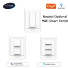 Умный настенный выключатель Yagusmart Tuya, Wi-Fi переключатель с управлением через приложение
