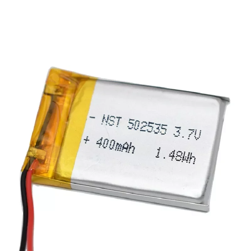 

2023New 400mAh 502535 Lithium Polymer Li-Po li ion Rechargeable Battery cells For Mp3 MP4 MP5 GPS PSP mobile bluetooth speaker