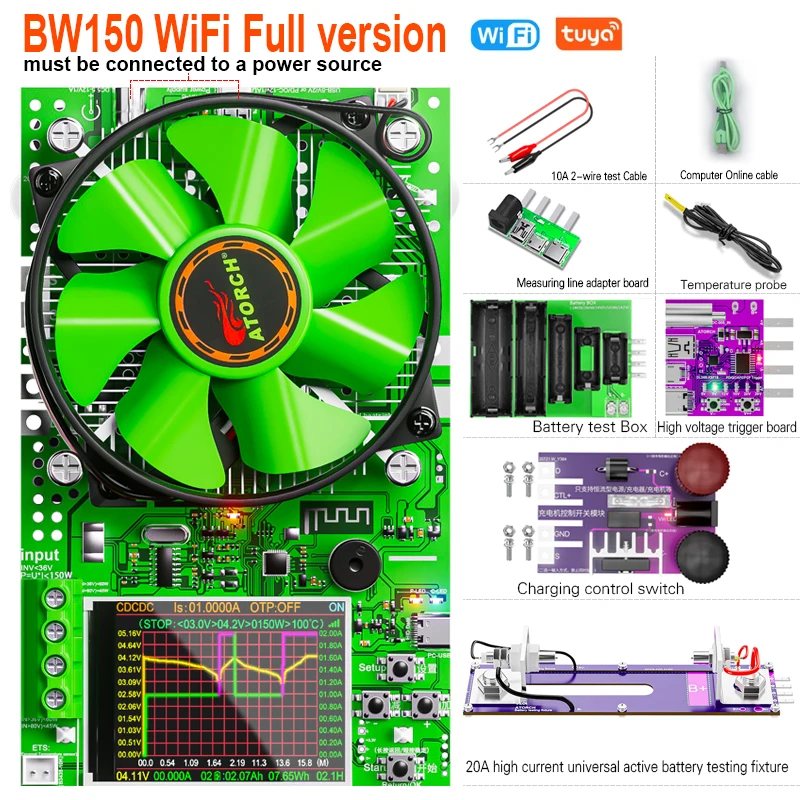 

ATORCH BW150 Умный тестер аккумуляторов