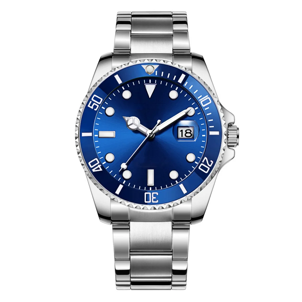 Men's Watch Fashion Luminous Watch Business Steel Strap Automatic Non-Machine Men Wristwatch Luxury Quartz Watches for Men