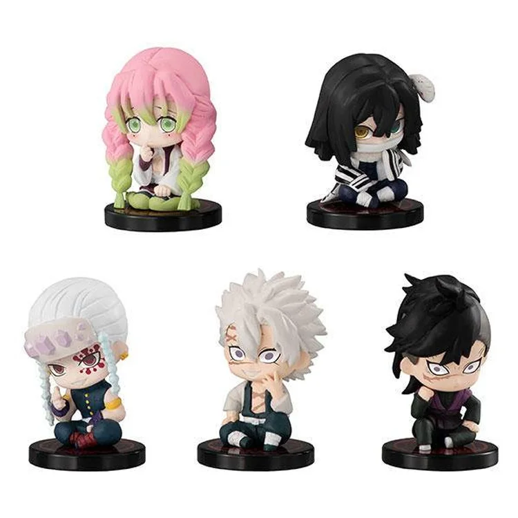 

5cm 2022 5PCS/LOT Japanese original anime figure Demon Slayer Q version action figure collectible model toys for boys