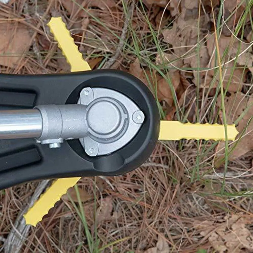 

24pcs Replacement Grass Trimmer Blades L100 Yellow Worker - Mower Round 8mm Plastic Hole Garden Lawn Plastic J2I2