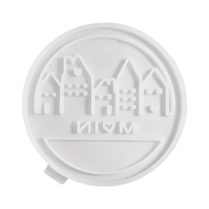 95AB Многоразовая силиконовая форма с полым узором дома принадлежности для