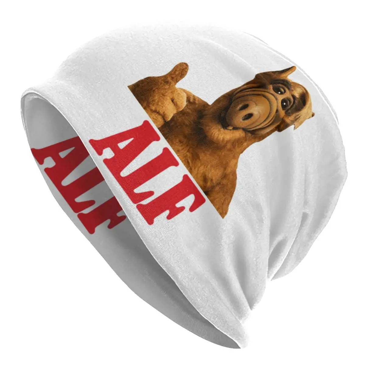 

Alf Thumbs Up Bonnet Hats Street Knitting Hat For Men Women Autumn Winter Alien Life Form Sci Fi Tv Show Skullies Beanies Caps