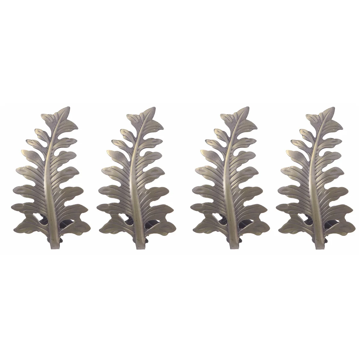 

2pcs Pair U Leaves Shaped Wall Mounted Curtain Holdbacks Tassel Curtain Hooks Multi Use Wall Hooks Coat Hangers for Home