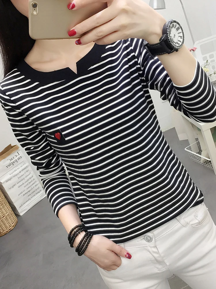 

Повседневная Женская футболка с длинным рукавом в Корейском стиле облегающая Базовая хлопковая Футболка Топ Женская одежда осенняя и зимняя футболка