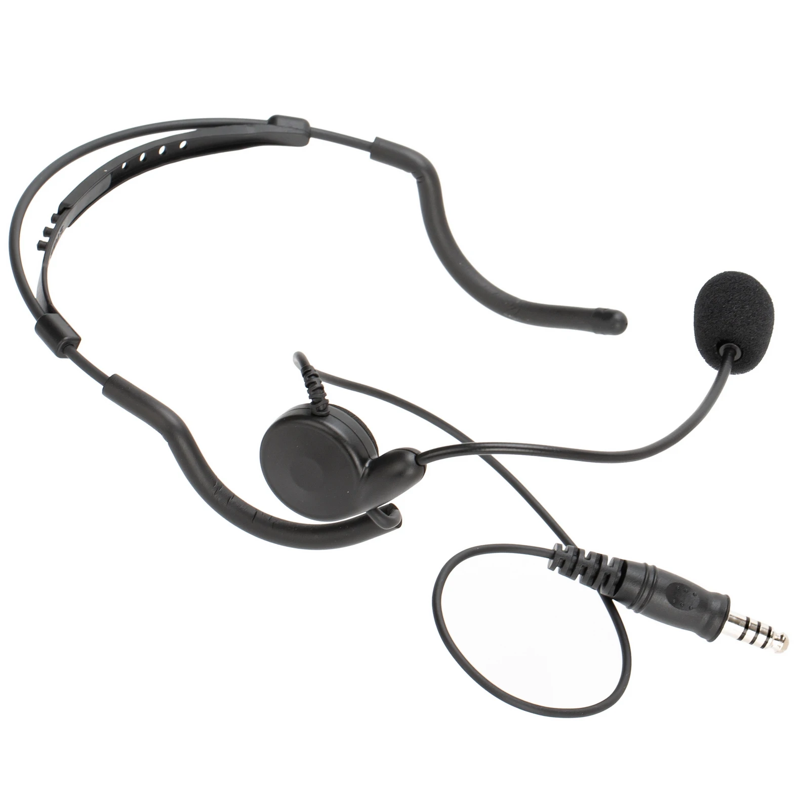 7.1mm Bone Conduction Headset Earpiece Microphone For Two Way Radio Walkie Talkie