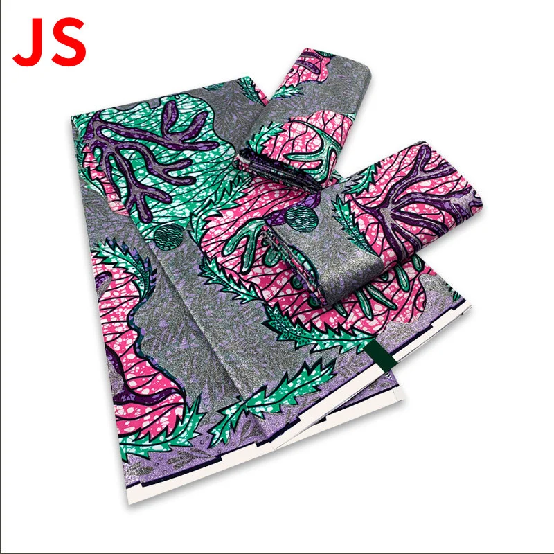 

2022 Hot Sale 100% Cotton Veritable African Wax Print Fabric Real Wax African Ankara Fabric 6 yards Ghana Loincloth