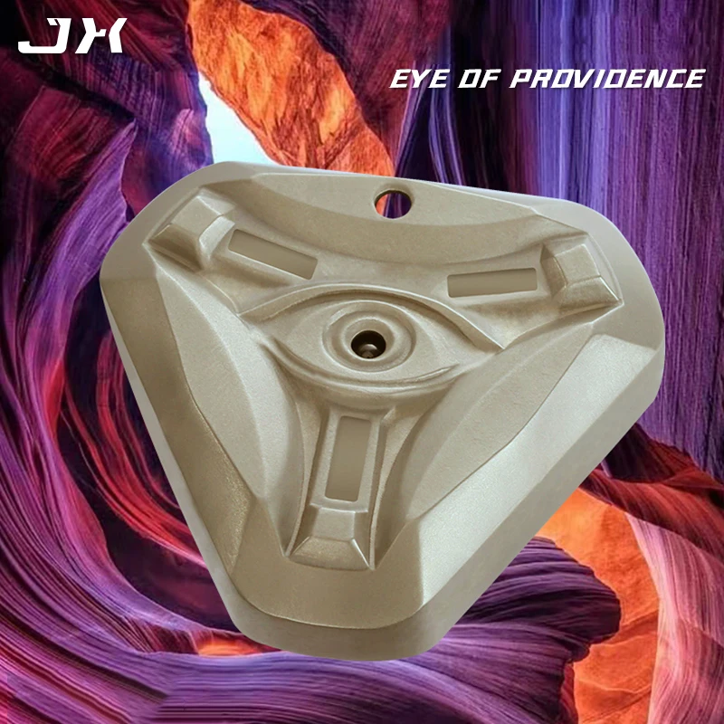 JX Eye Of Provioence 2 In 1 Titanium  Push Slider Fingertip Gyro EDC Stress Relieving Toys enlarge